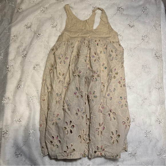 Vintage Tops - vintage cream embroidered babydoll tank – size small (best fit)